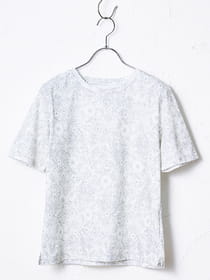 ワントーンフラワープリントカットソー