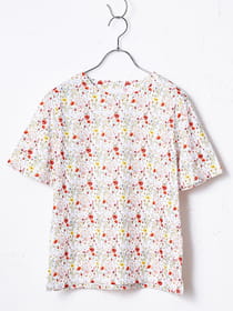 スイートフラワープリントカットソー