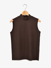 【早割30%OFF対象】ハイネックノースリーブカットソー
