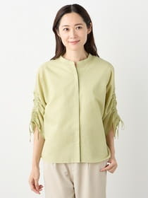 【3buy40%OFF！対象商品】リップル袖ギャザーブラウス