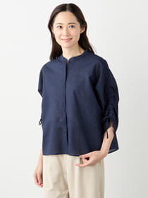 【3buy40%OFF！対象商品】リップル袖ギャザーブラウス