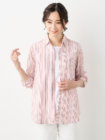 【3buy40%OFF！対象商品】マルチストライプブラウス