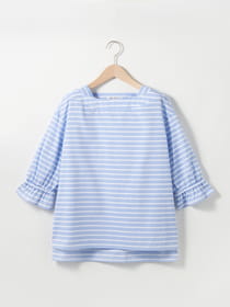 【3buy40%OFF！対象商品】サマーボーダーブラウス