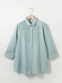 エンブストライプブラウス