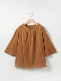 フラワージャガードブラウス