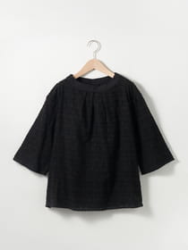 フラワージャガードブラウス