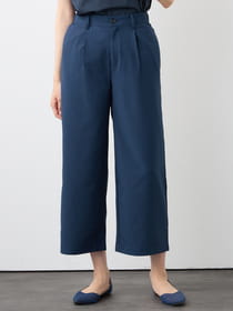 【3buy40%OFF！対象商品】フェイクリネンイージーパンツ