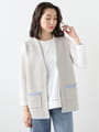 ≪WEB限定/1,111円OFF！対象商品≫ワッフルニットジレ