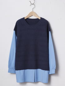 【3buy40%OFF！対象商品】ドッキングベストプルオーバー