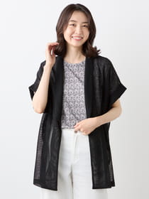 【3buy40%OFF！対象商品】カラミメッシュ羽織