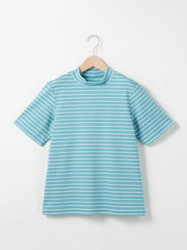 サイロ杢ボーダーチビハイプルオーバー