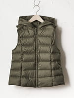 【美品】  ダウンベスト WOMEN 光電子ダウンベスト ミッドナイトネイビー