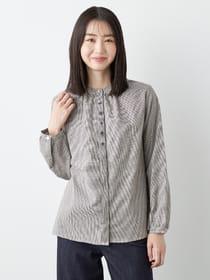 エンブロイダリー千鳥ブラウス