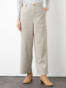 【3buy40%OFF！対象商品】メランジグレンチェックパンツ