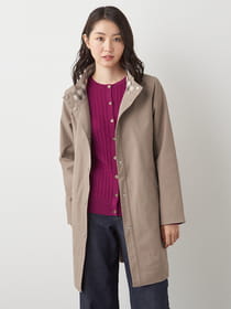 スタンドカラーコート