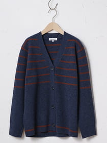 リファインボーダーカーディガン