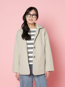 クリアショートフーディジャケット