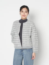 ≪WEB限定/1,111円OFF！対象商品≫ツィードジップブルゾン