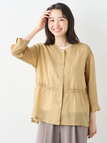 美品　AP STUDIO Newサマークロップドベスト　キャメル 予約販売】CA＆Co. YAK ドロップショルダーベスト | short finger