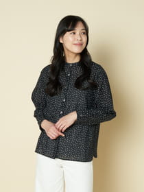 【サプライズセール！対象アイテム】ドットプリントブラウス
