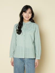 【3buy40%OFF！対象商品】シャドーチェックブラウス