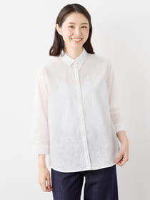 【3buy40%OFF！対象商品】フラワー刺繍ブラウス