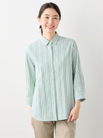 【3buy40%OFF！対象商品】レーシーストライプブラウス