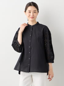 レーススリーブブラウス	