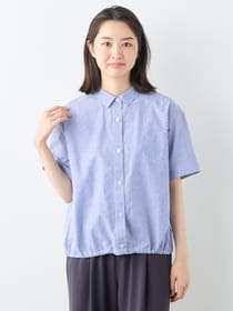 【3buy40%OFF！対象商品】コットンリネンストライプブラウス