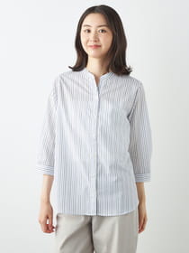 【サプライズセール！対象アイテム】サマーストライプブラウス