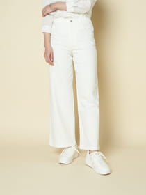 美品HOMME girls ホワイトデニムパンツ ホワイトワイドデニムパンツ（6204432）｜women（ウィメンズ