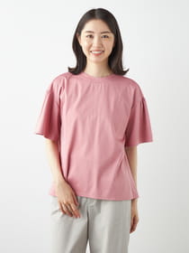 【3buy40%OFF！対象商品】ギャザースリーブカットソー