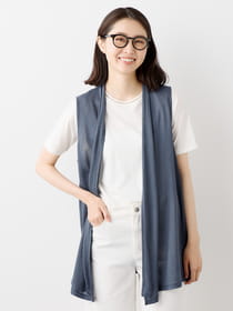 【3buy40%OFF！対象商品】シアーフライスジレ