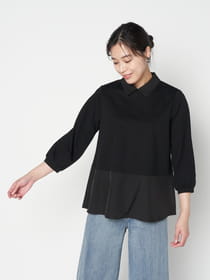 【3buy40%OFF！対象商品】カラーコンビドッキングプルオーバー