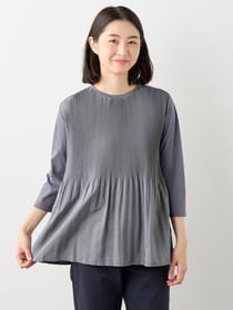 【3buy40%OFF！対象商品】プリーツドッキングプルオーバー