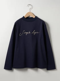 【3buy40%OFF！対象商品】リブ付ロゴプルオーバー