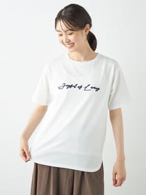 【 フラッシュセール / 対象アイテム 】ロゴチェーン刺繍半袖Tシャツ