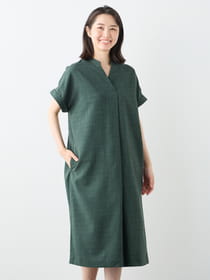 パドカレ✽リネンワンピース 楽天市場】【SALE／50%OFF】リネンワッシャーフレアワンピース