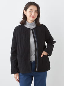 細コーデュロイ中綿ジャケット