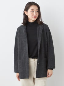 【3buy40%OFF！対象商品】ウーレンインレー羽織ジャケット