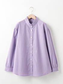 ギンガムチェックフリルブラウス