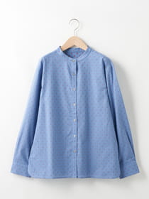 ドットドビーブラウス