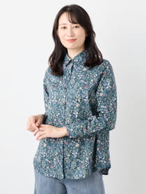 ペインティングフラワーブラウス