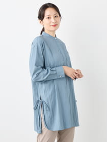 【サプライズセール！対象アイテム】サイドリボンチュニックブラウス