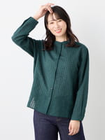 3buy40%OFF！対象商品】フレームチェックブラウス（6205252
