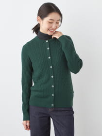 【3buy40%OFF！対象商品】メリノウールケーブルカーディガン
