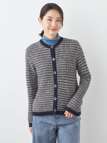 ミックスヤーンニットカーディガン（6205656）｜women
