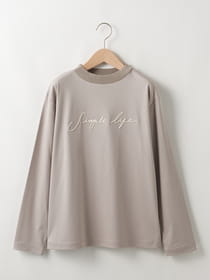 【3buy40%OFF！対象商品】リブ付ロゴプルオーバー