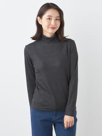 ハーフミラノボーダータートルプルオーバー