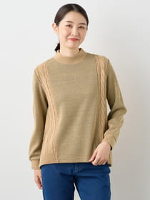 【3buy40%OFF！対象商品】ケーブルドッキングプルオーバー